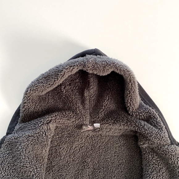 Puma Boys Jacket With Lining Black Gray - Picture 7 of 8